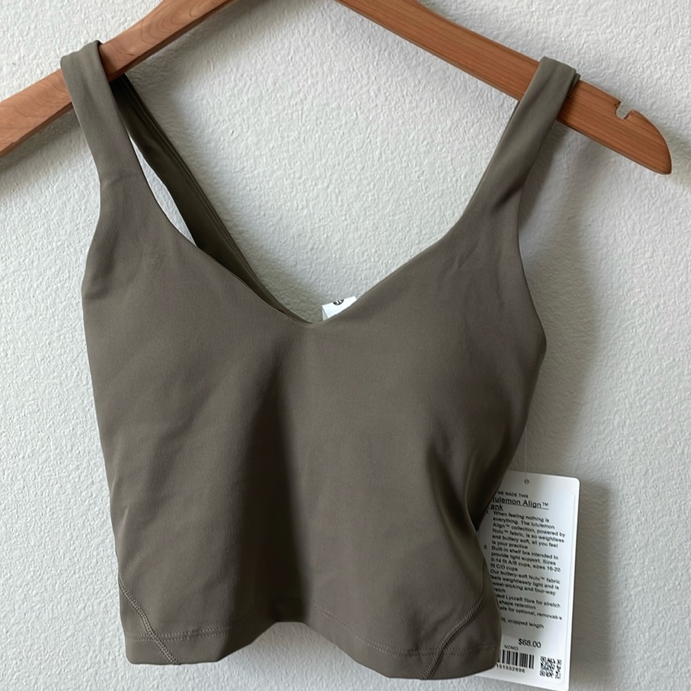 NWT Lululemon Align Tank Nomad Size 0